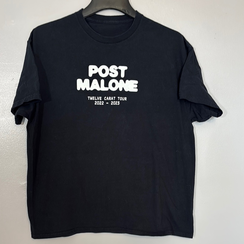 Post Malone Concert Twelve Carat Tour‎ Tee XL Black Short Sleeve